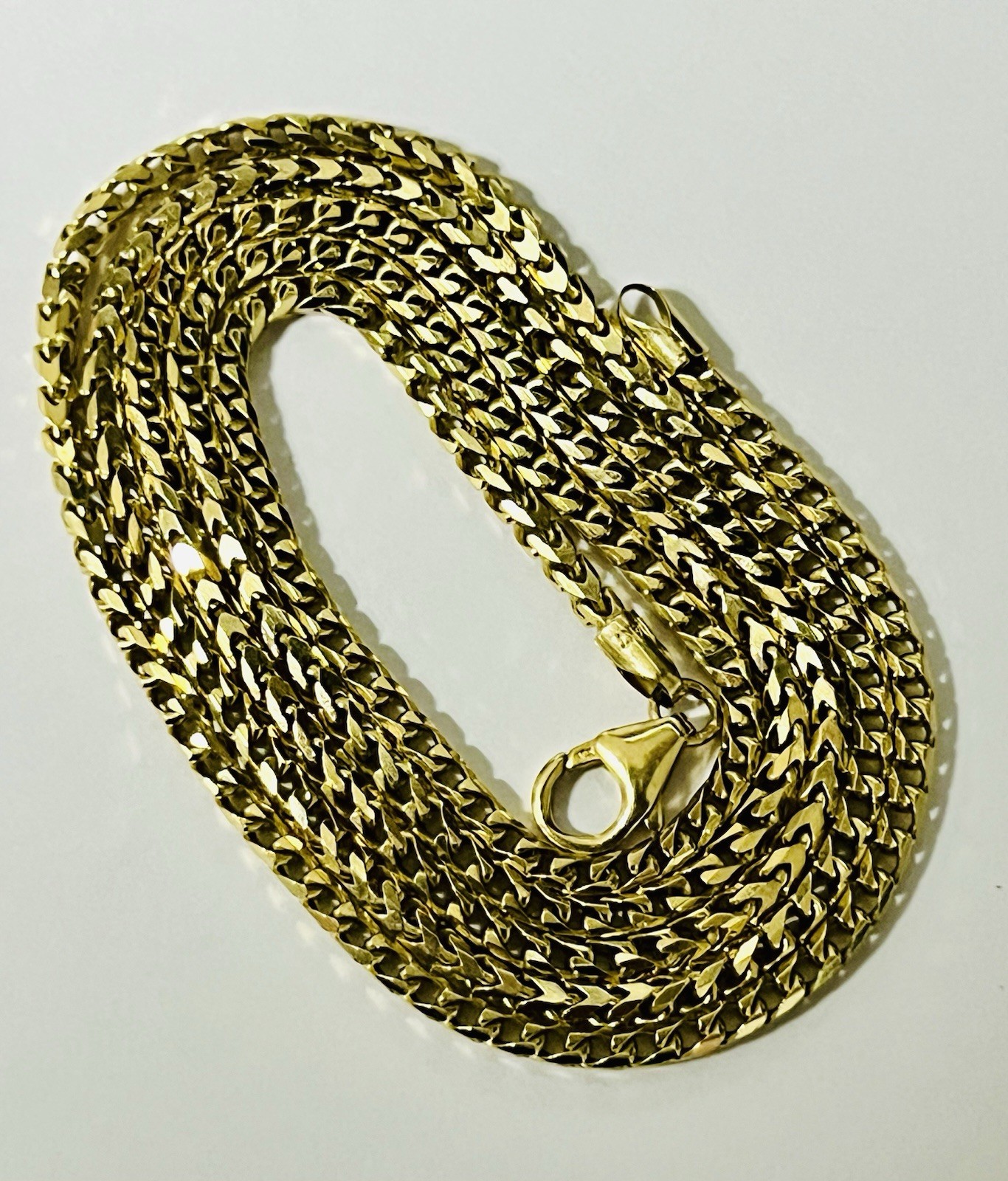 14K Solid Yellow Gold Franco Chain 27” 2.5mm 19.23 Grams
