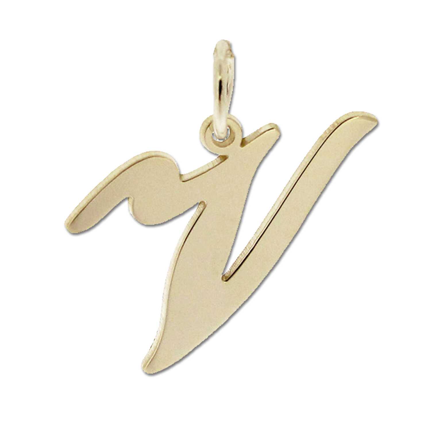 9ct Gold Plated Any Initial Letter Name Pendant Charm Necklace & Chain Option