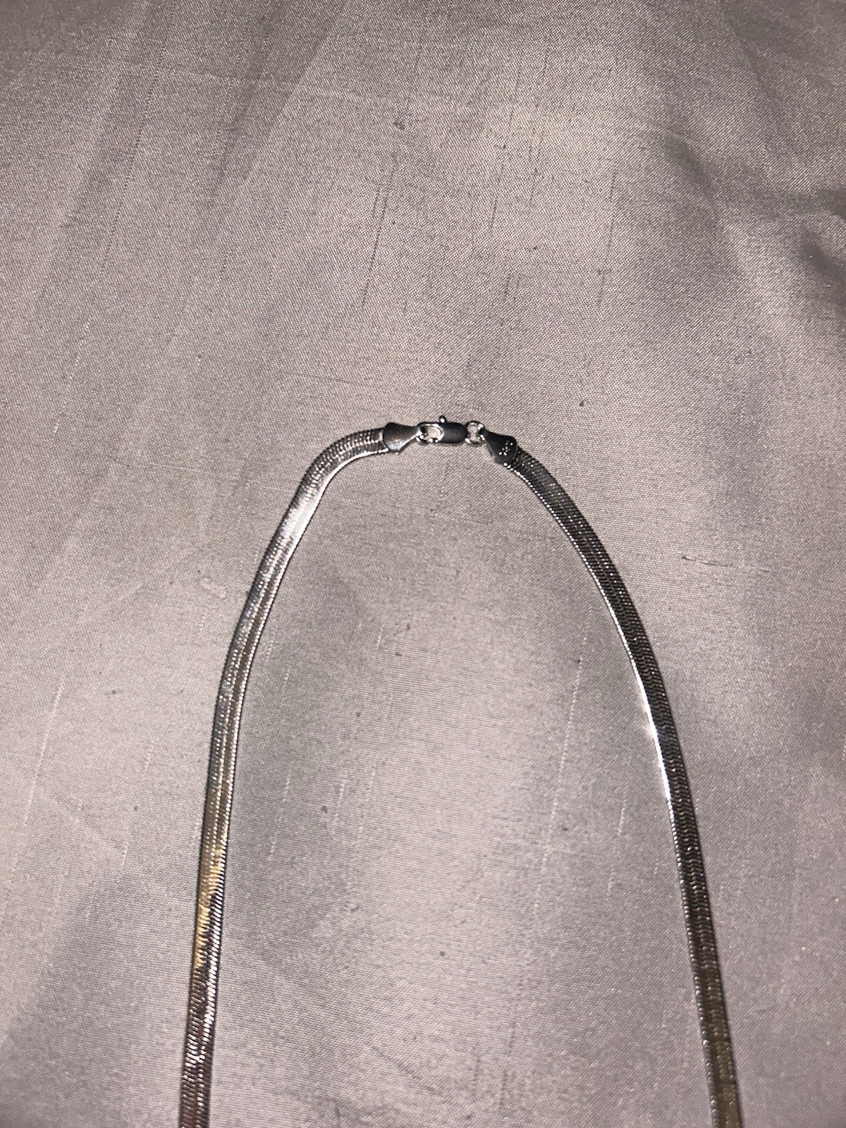 925 Sterling Silver 3mm Herringbone Necklace 18” Length