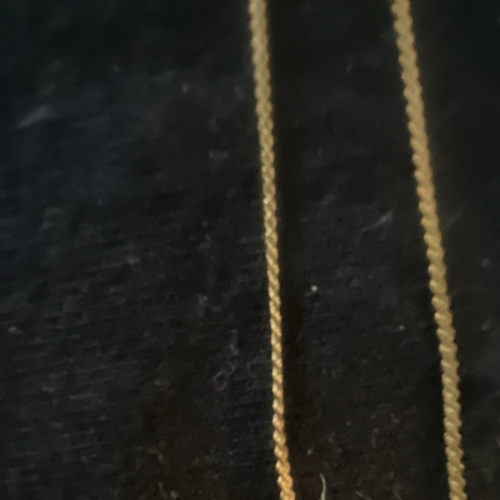 Gold Box Chain Necklace Yellow Gold Metal No Stone Spring Ring Closure