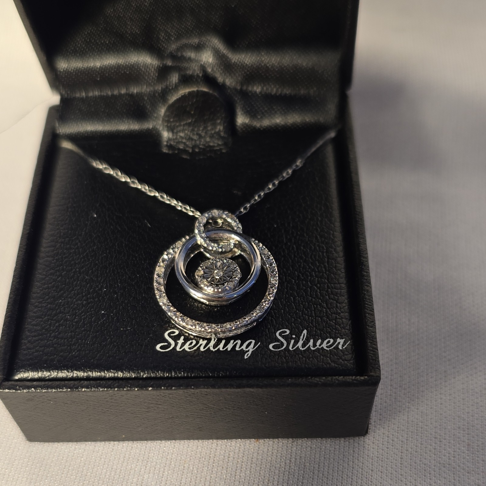Diamond Pendant Necklace 1/10 Ctw Sterling Silver_ Macy’s