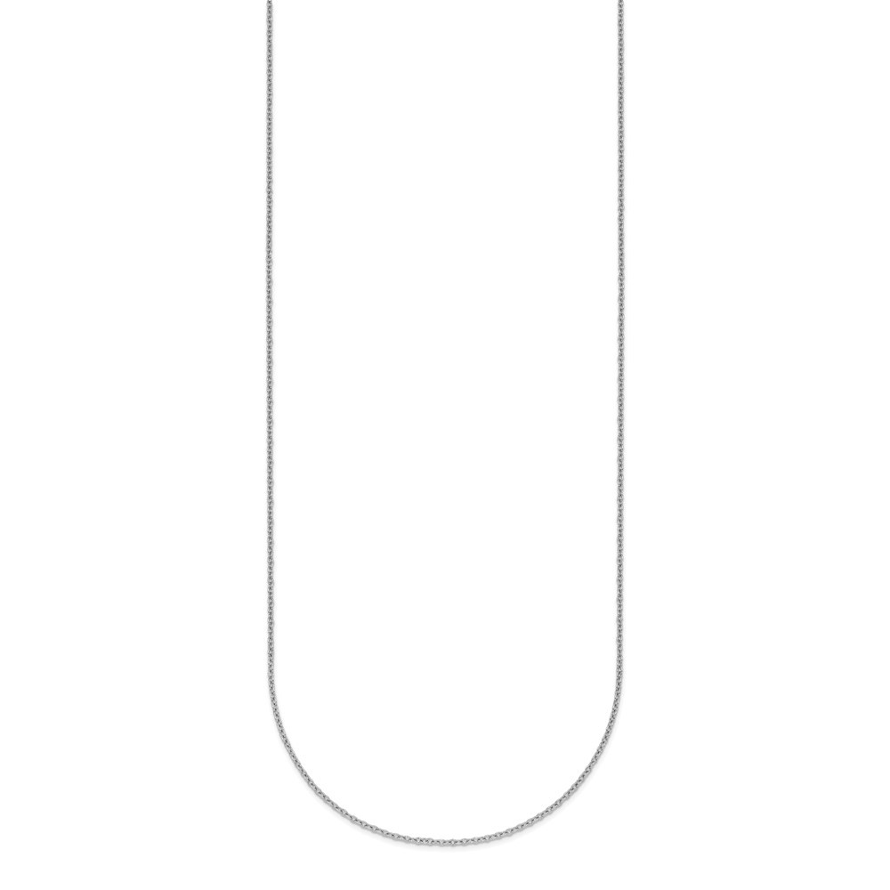 Platinum 1.1mm Solid Cable 20 inch Chain Necklace For Women Men 2.61g