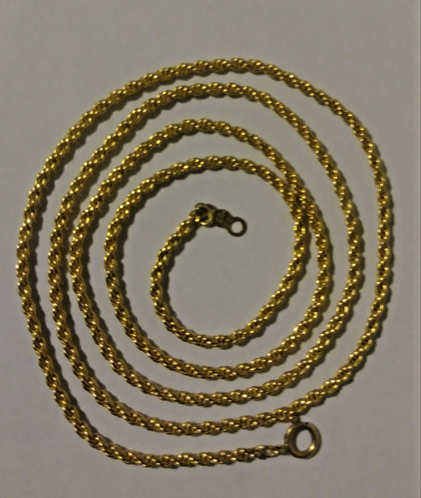 12k GF 21″ Rope Chain by JC Company 2mm 8.3 grams