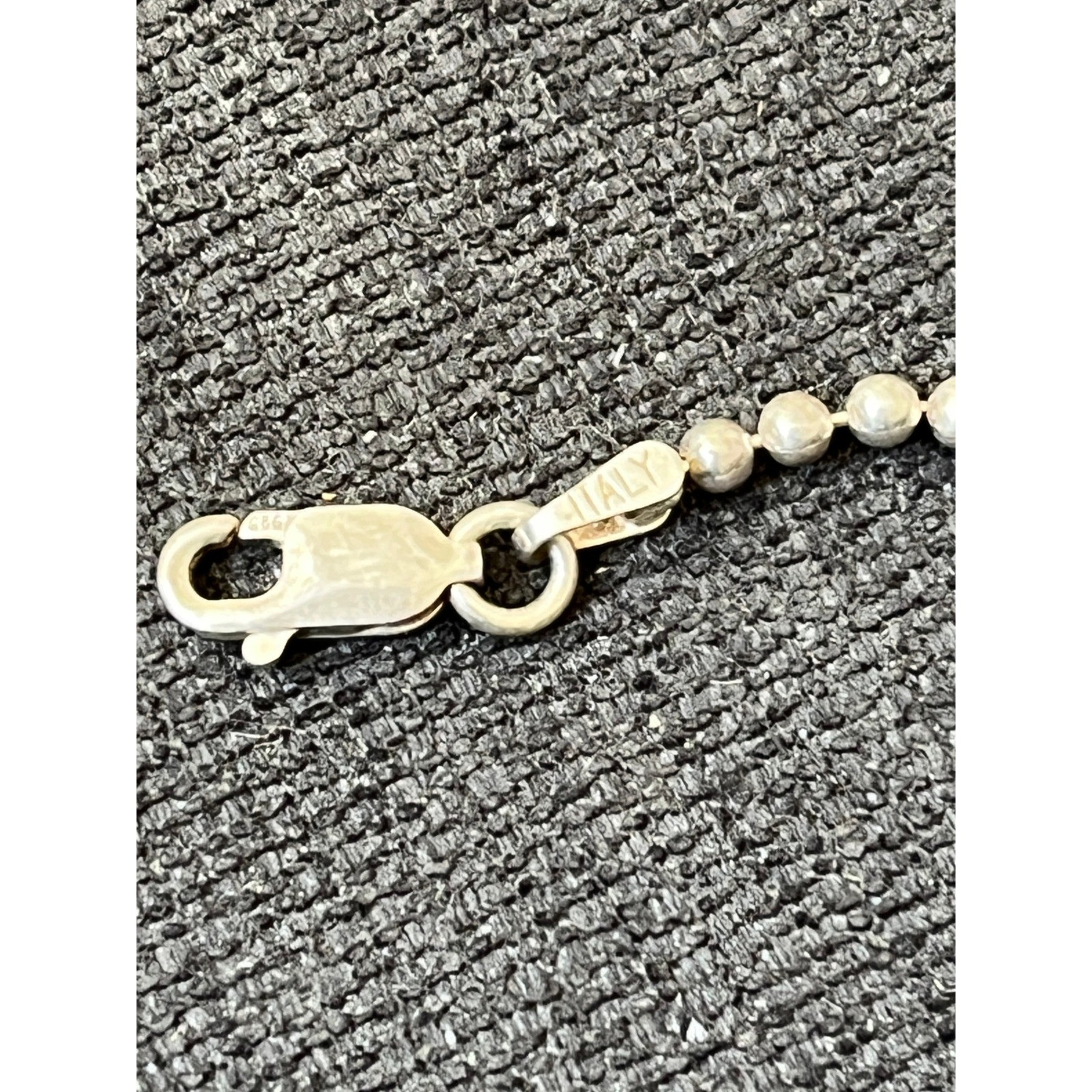 Silver 925 Ball Bead Chain Birthstone Kids Charm Pendants Aug Feb. Dec Necklace