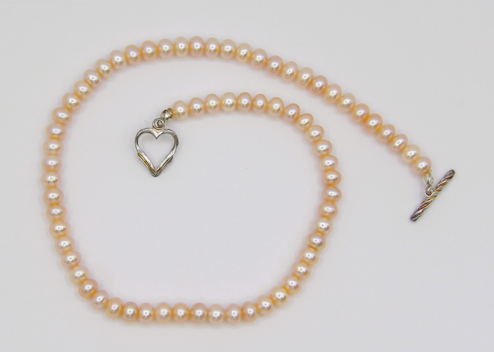 14″ inches Long Quality Button Genuine Freshwater Pearl Necklace NK893