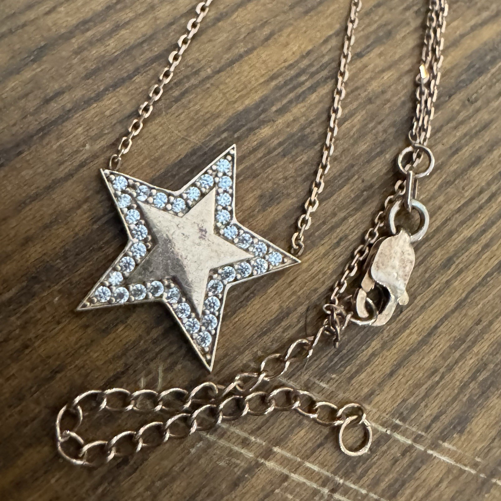 Midas Gold Over 925 Sterling Silver Star Necklace
