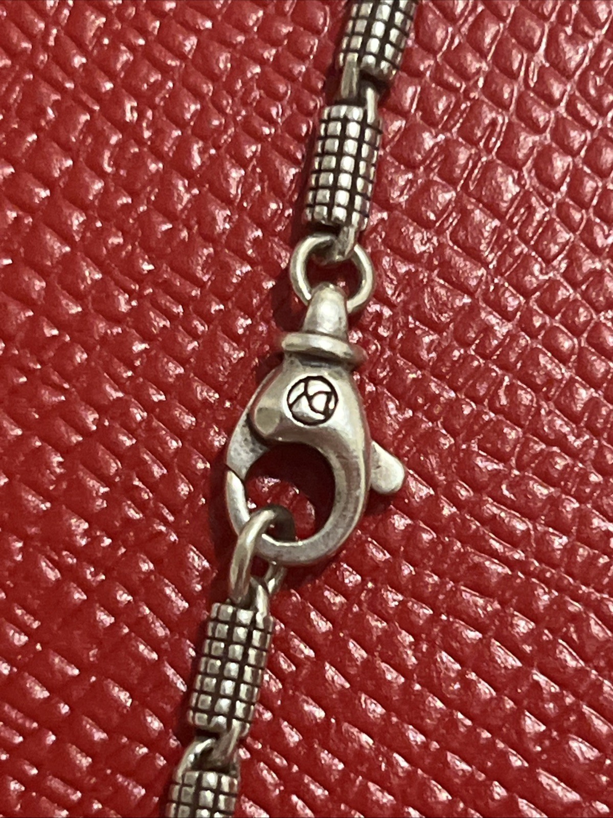 Very Rare DAVID YURMAN STERLING SILVER Pave Barrel CHAIN NECKLACE 24 Inch