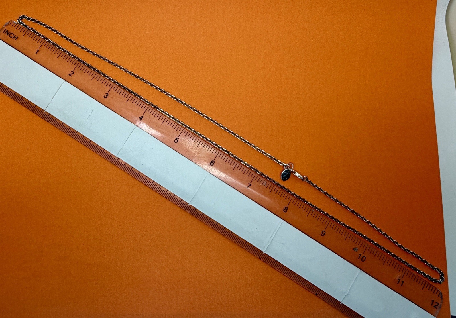 2.5mm 24” Oxidized Angled Cable Chain 925 Sterling Silver Chain Necklace 7.8g