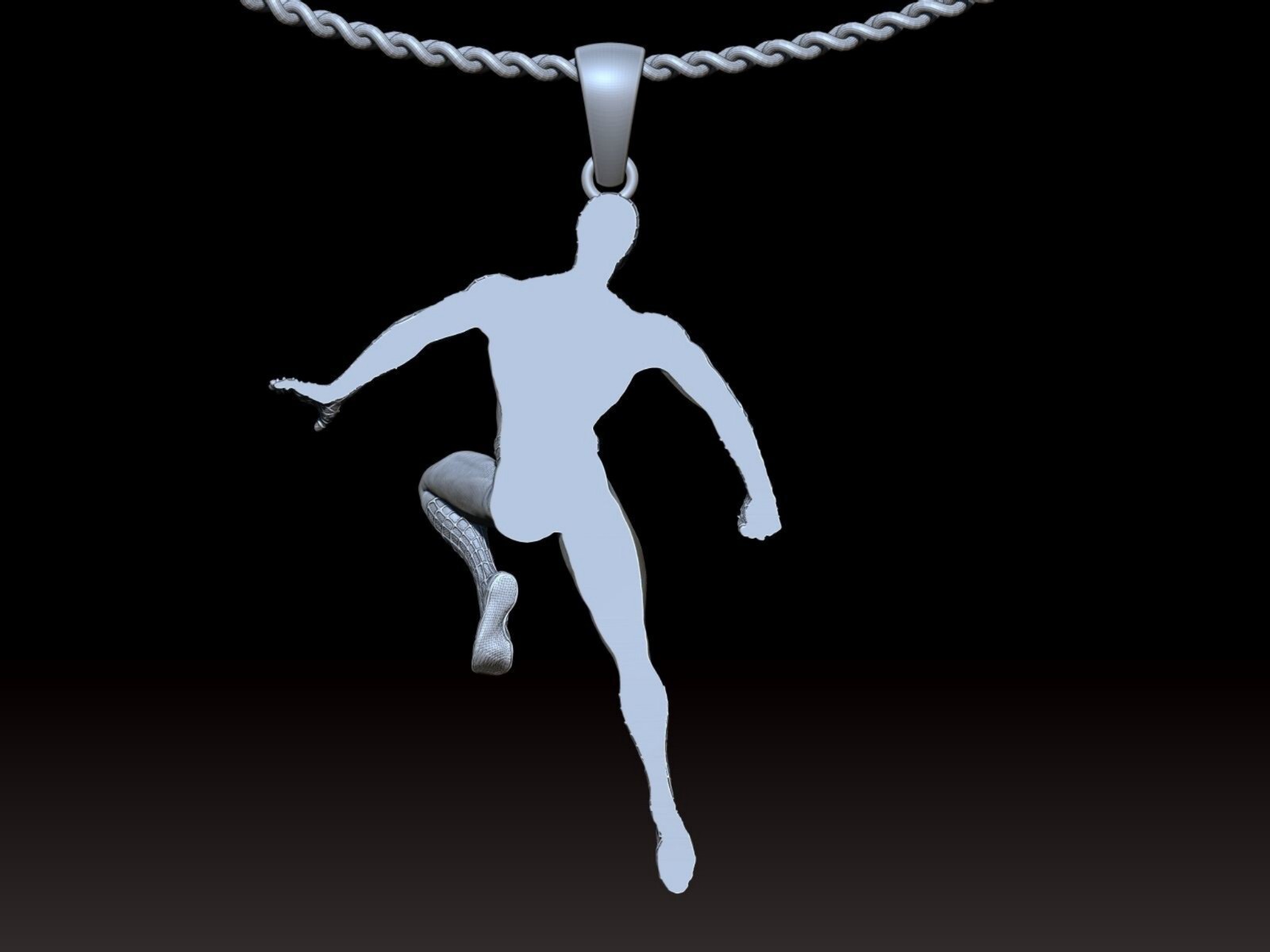 Spiderman Knight Pendant Necklace Marvel-Inspired Fine Jewelry Gift For Her Him