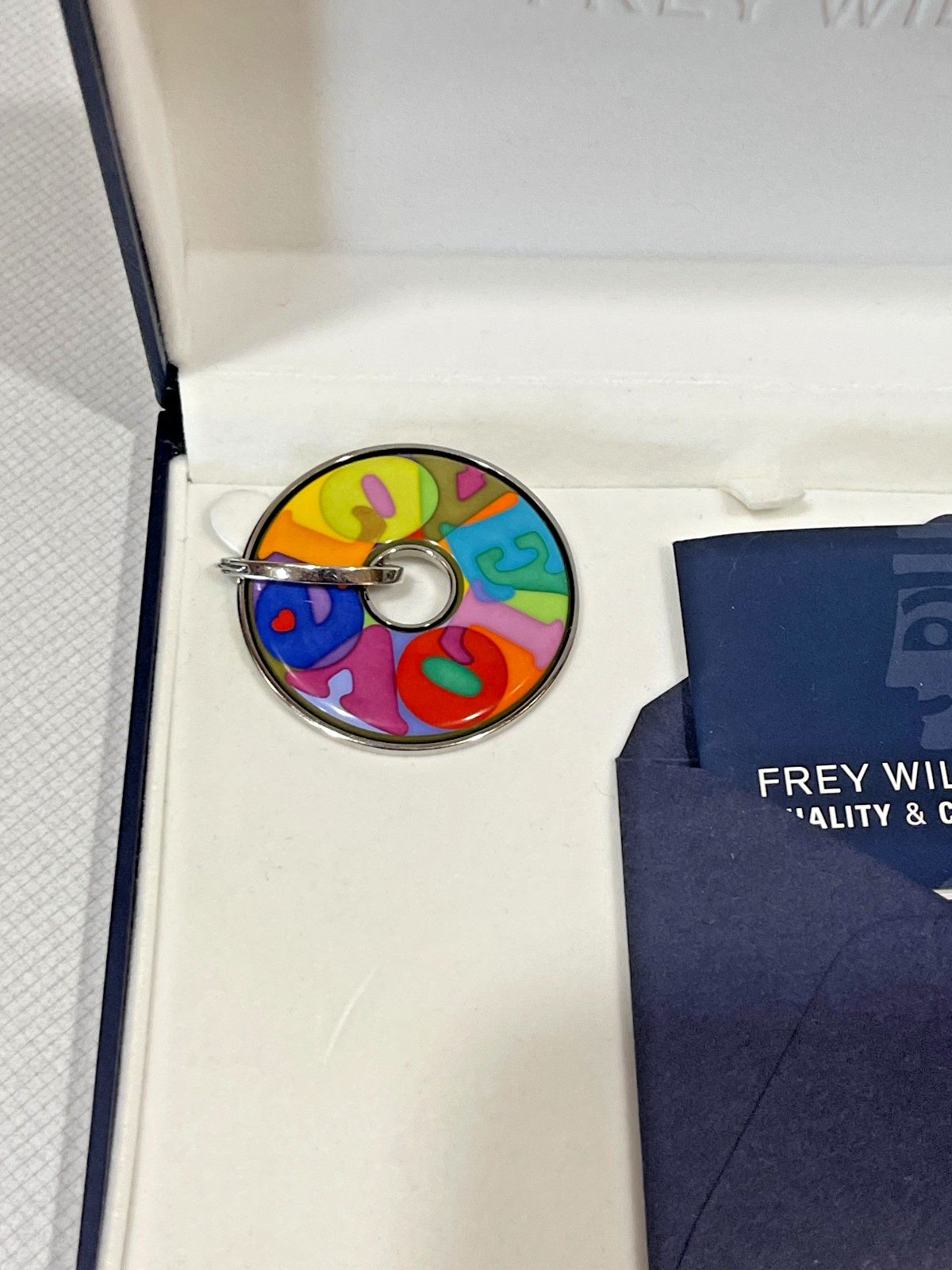 Frey Wille Ode to the Joy of Life Endless Love Fire Enamel Rhodium-Palladium Pen