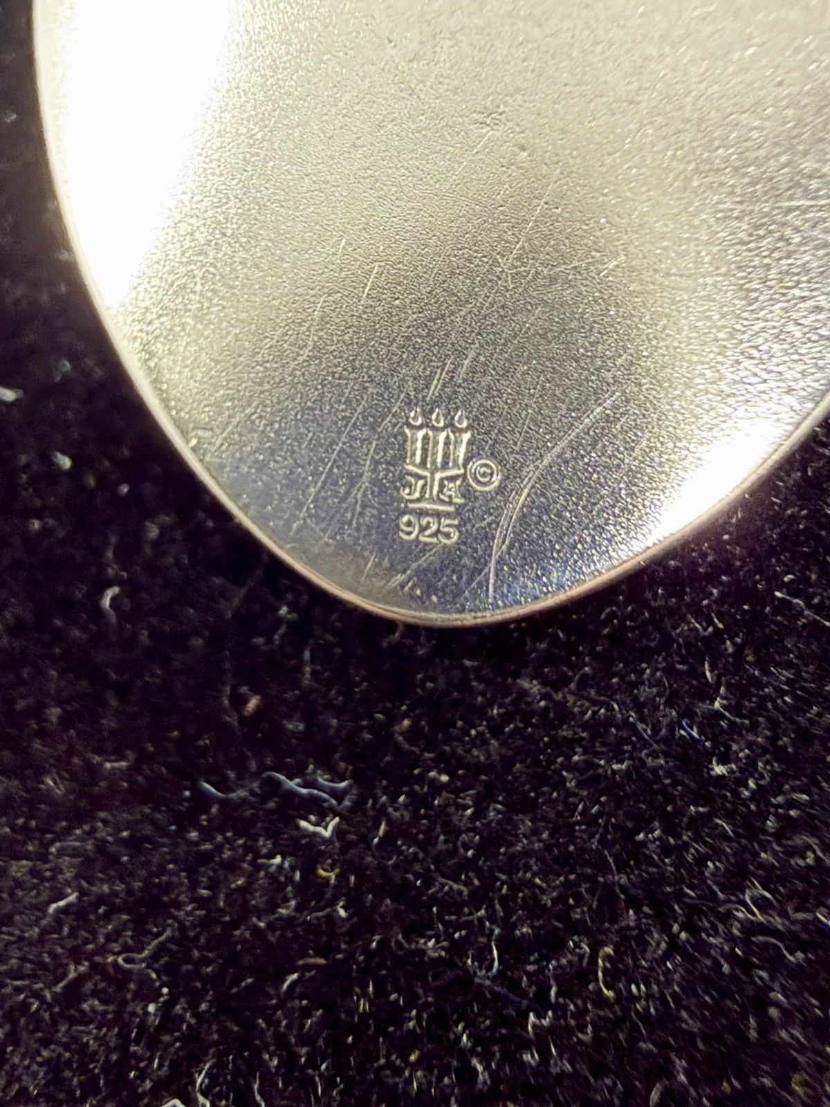 JAMES AVERY Sterling Silver Shield Faith Cross Pendant Popcorn Necklace; RETIRED