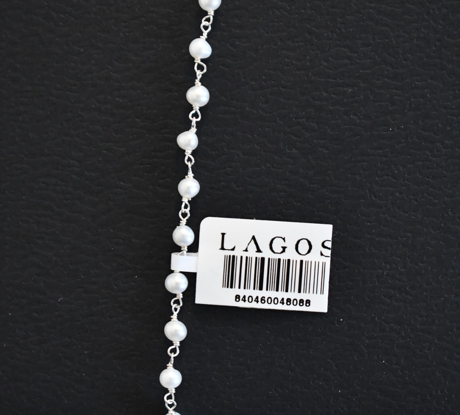 🆕LAGOS LUNA Collection Beaded Freshwater Pearl Sterling Silver Necklace 36in