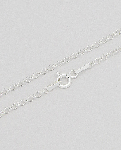 Italian 2.6g Solid Sterling Silver 20″ (50cm) Rolo Chain 2mm BEAUTY (801A)