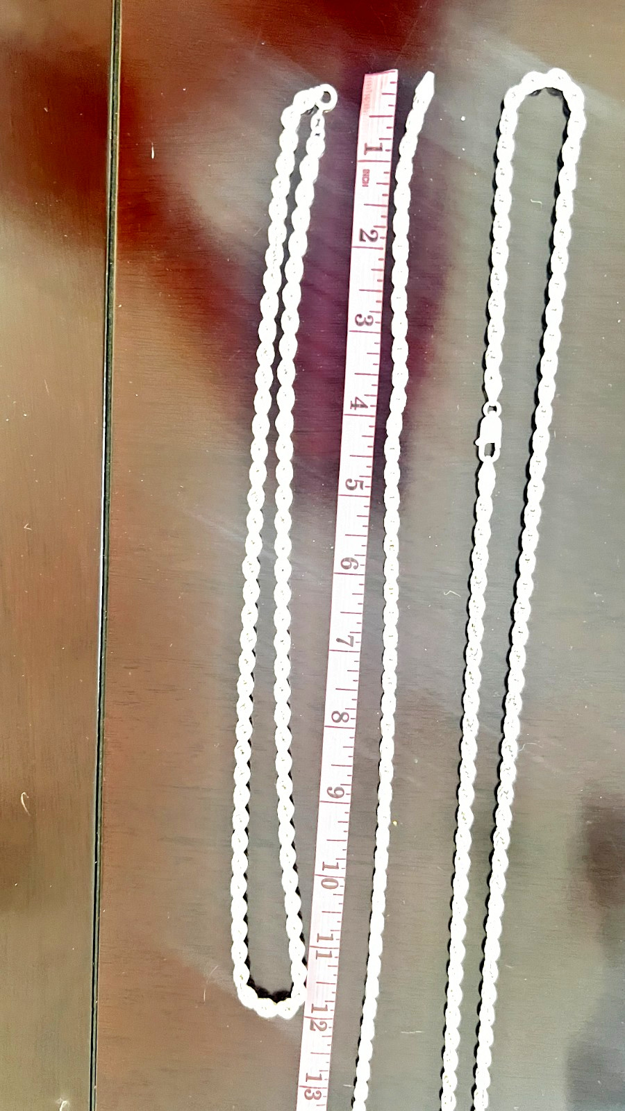 Diamond Cut Rope Chain x 3 SET In 925 Sterling Made In Italy.18″, 24″ & 36″ SET