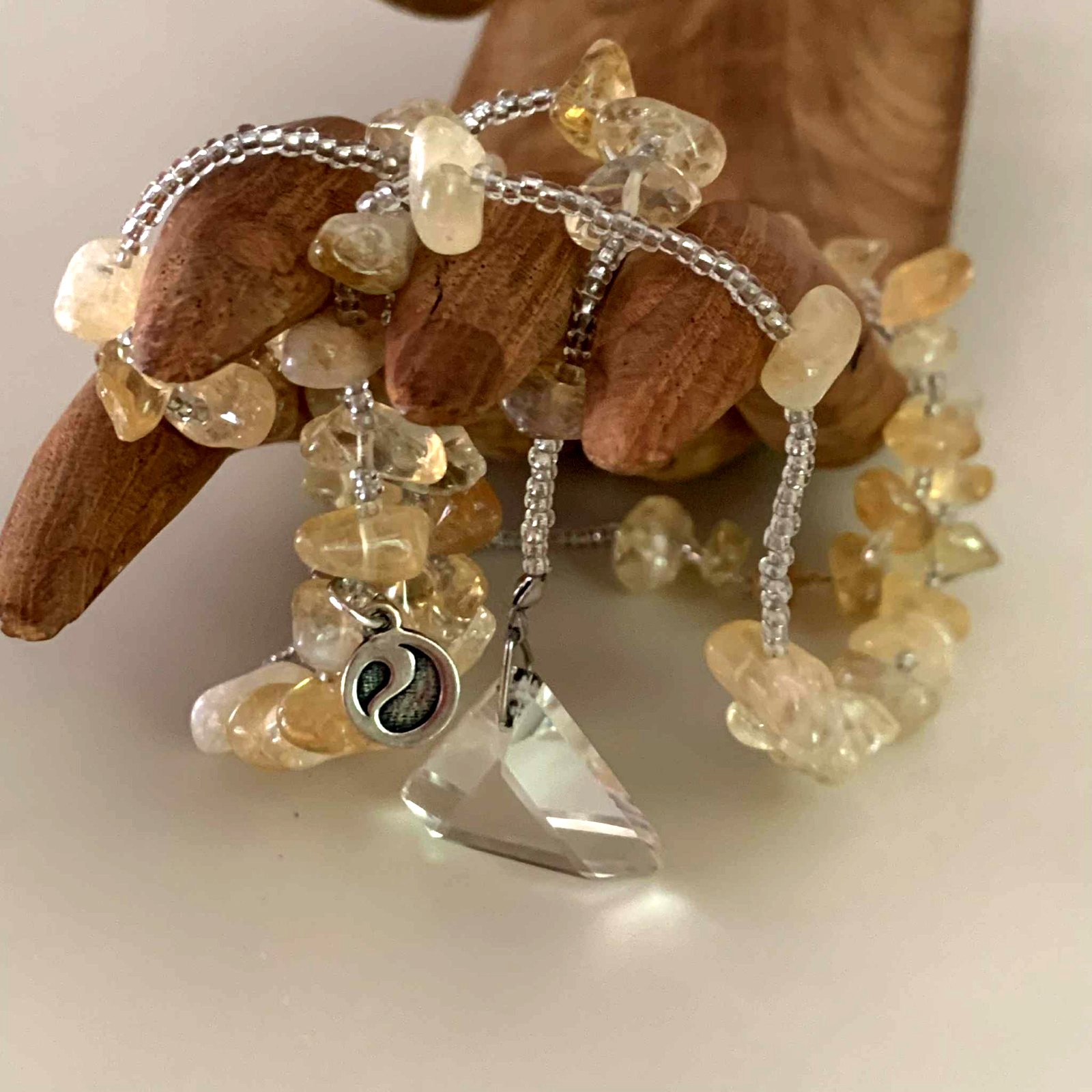 Energy Muse Exquisite “SACRED CITRINE” Necklace 26″ “Light-Happiness-Healing”