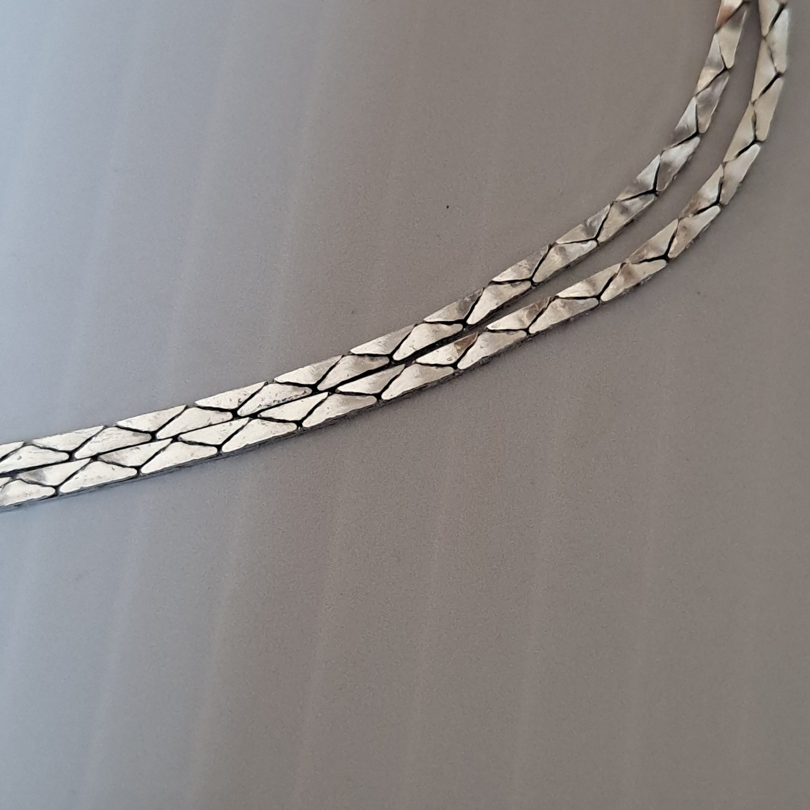 Avon Sterling Silver Neck Chain 16” Cobra Neckchain Fashion Jewelry Vintage NOS
