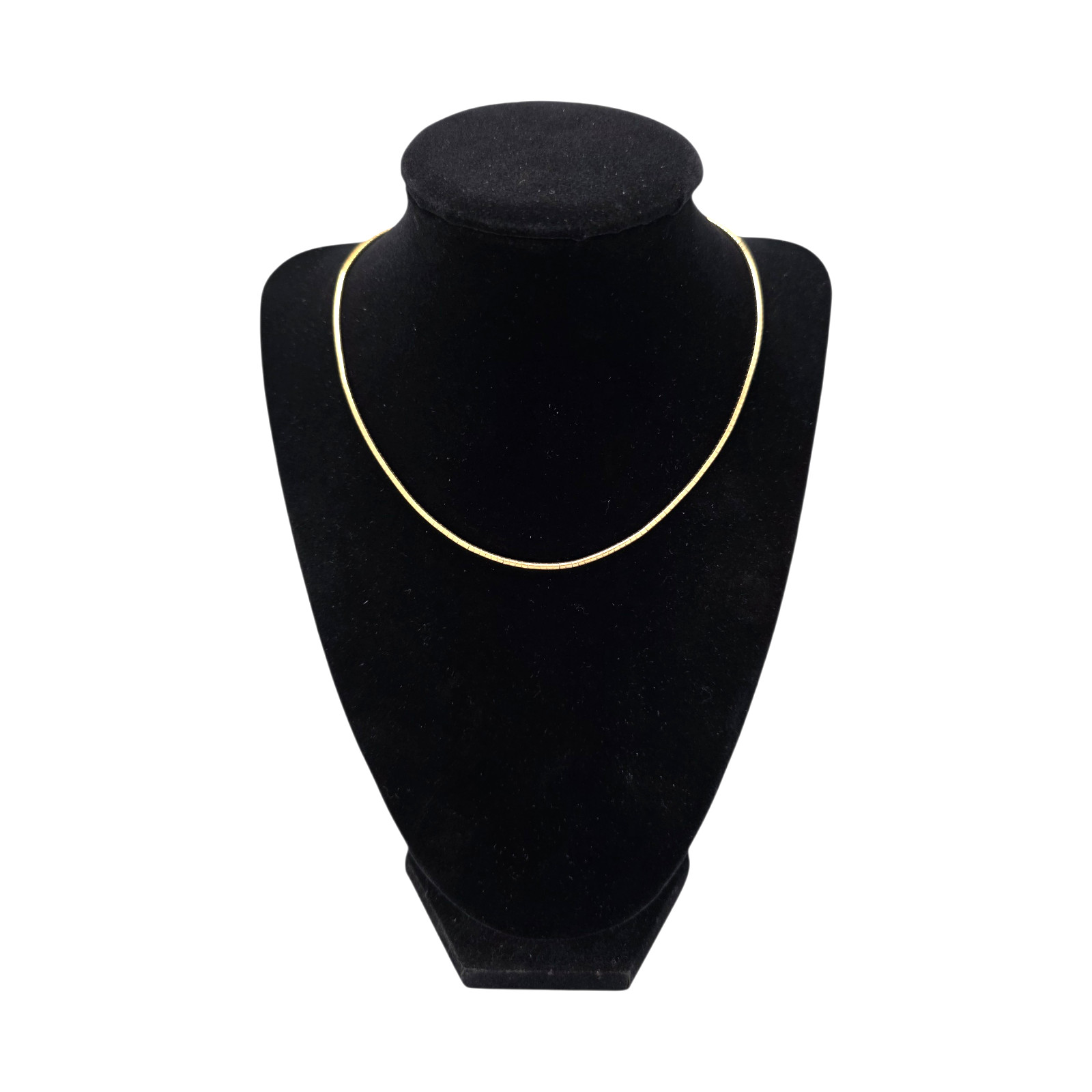 CLASSIC ITALIAN GOLD VERMEIL 16″ SNAKE CHAIN NECKLACE 10GR #4202