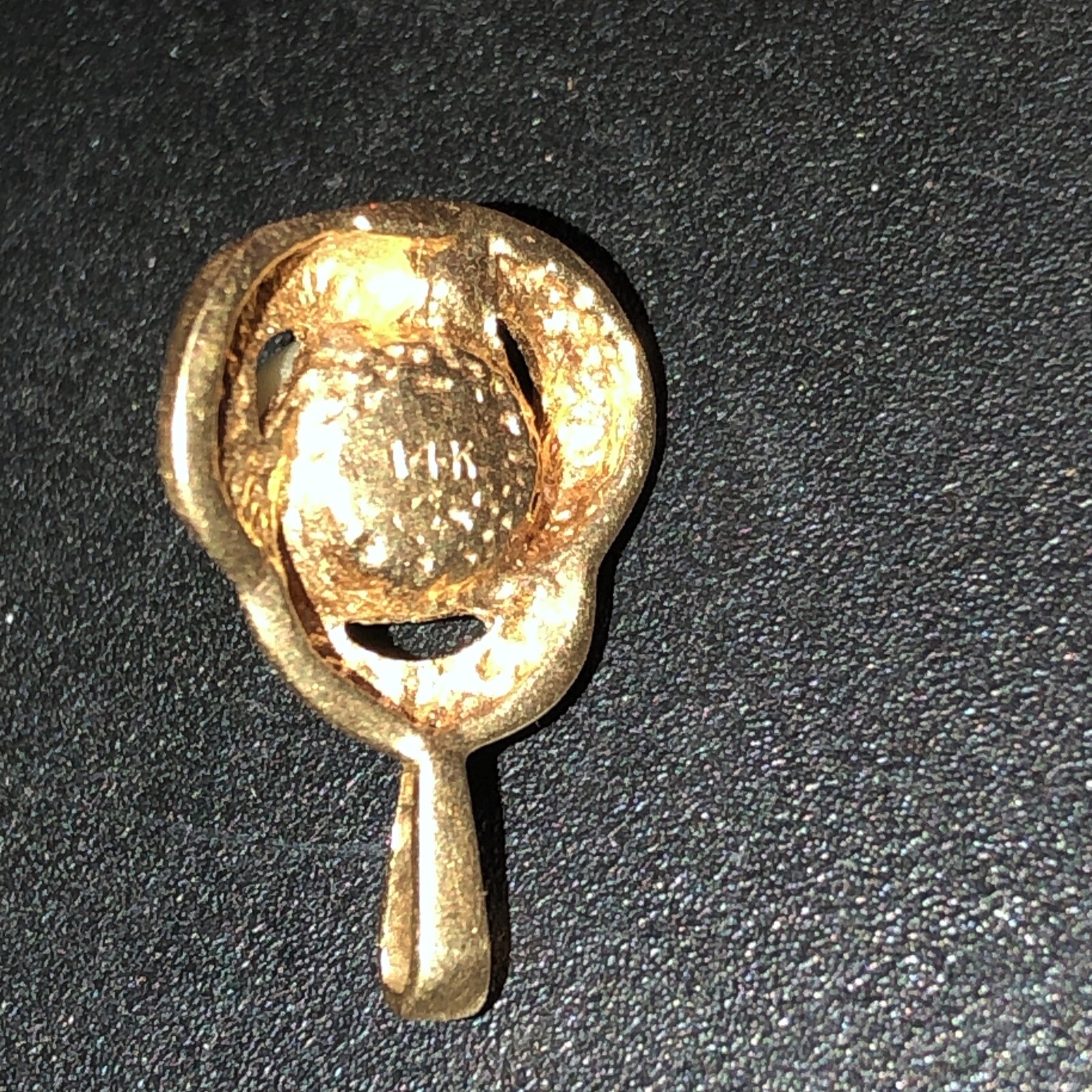 Pearl Solitaire Drop Pendant 14k Yellow Gold June Birthstone 1/2 Inch