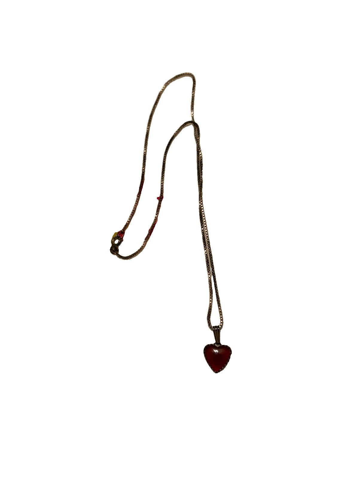 Carnelian Heart Pendant Necklace 925 Sterling Sliver Jewelry