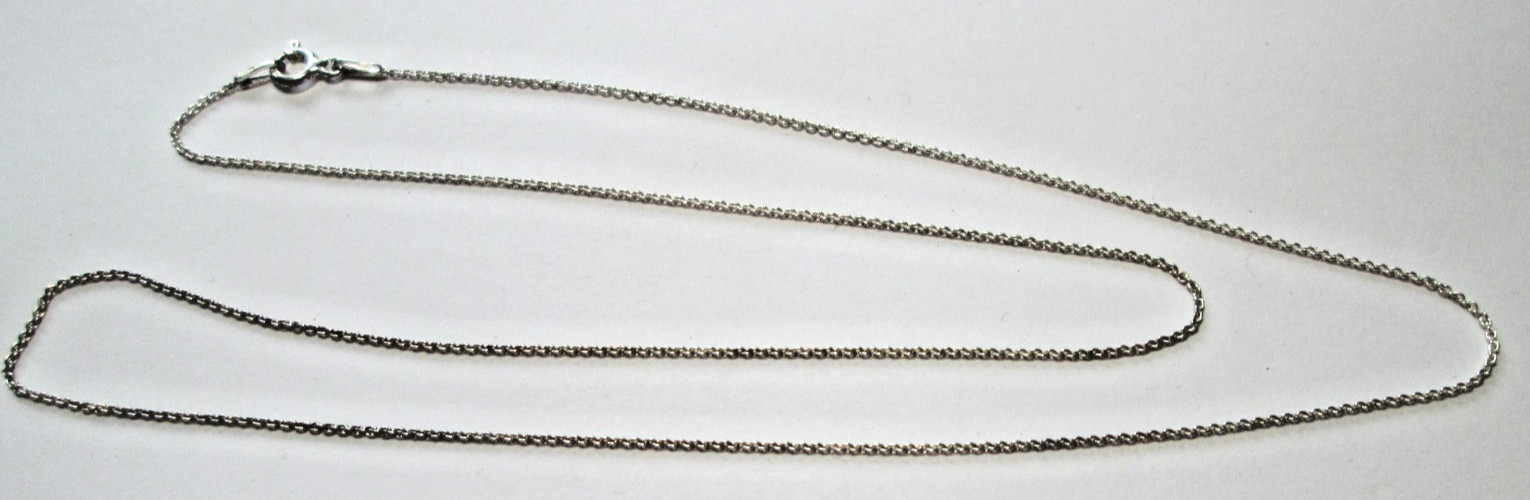 Sterling Silver Chain Necklace 10″ drop .925 made in Italy no chinks ~2 grams