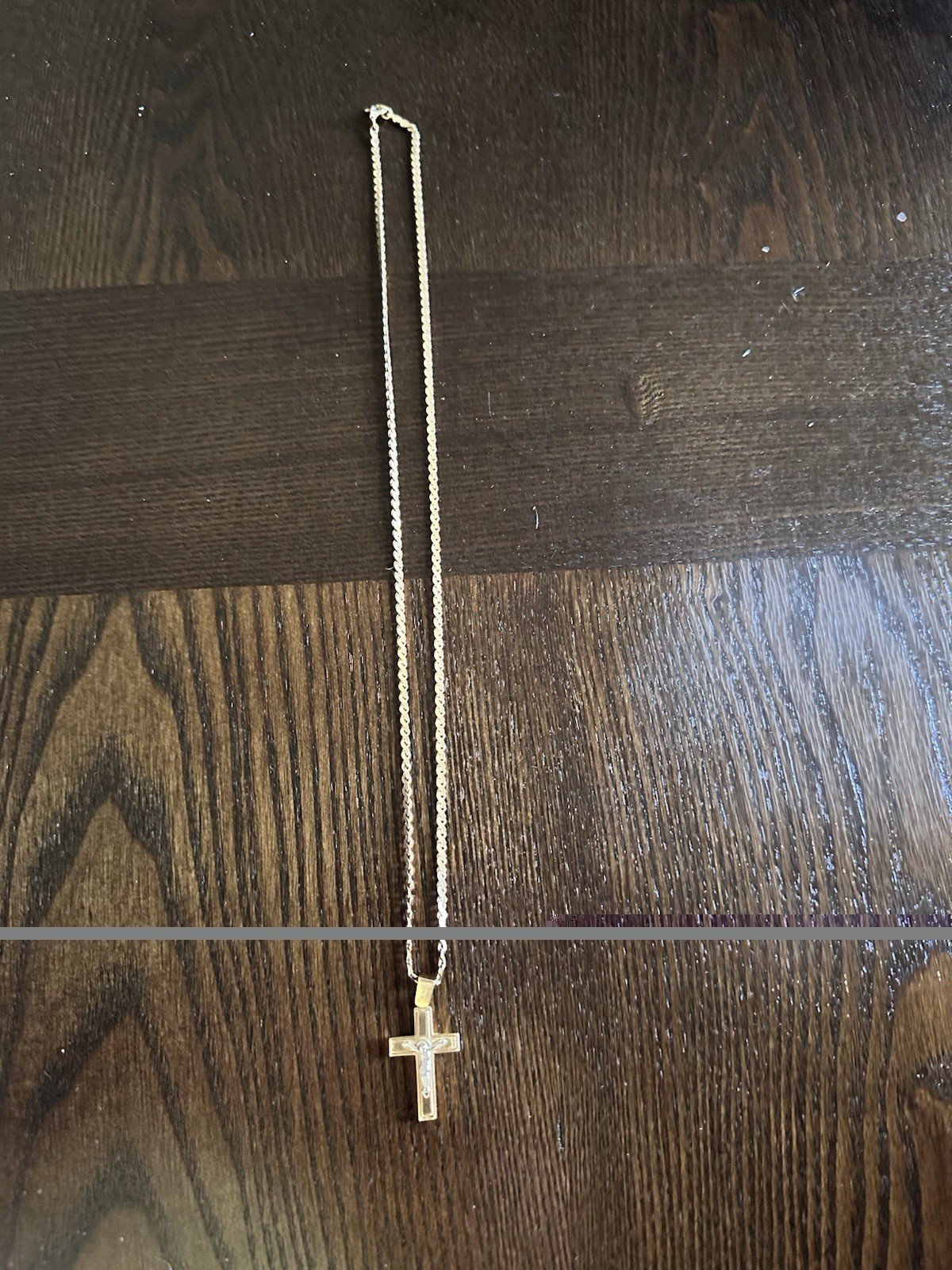14k Gold Chain And 18k Crucifix Necklaces