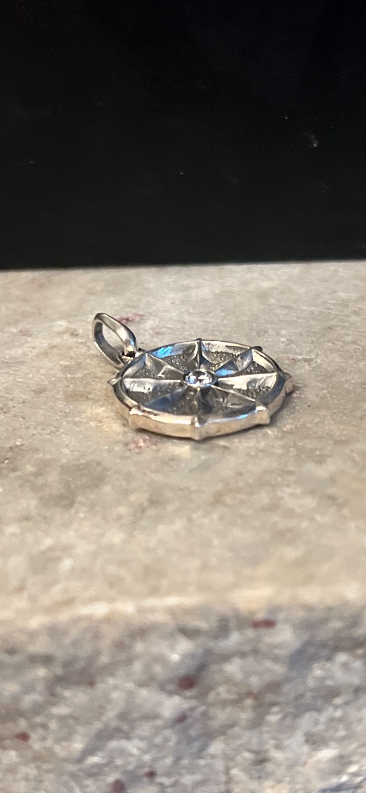 DAVID YURMAN DHARMA WHEEL DIAMOND AMULET PENDANT
