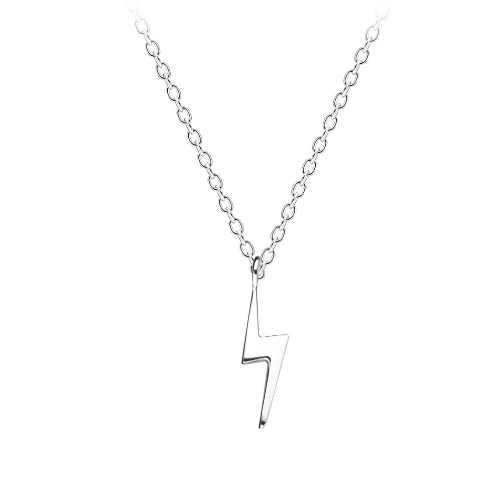 45cm Lightning Bolt Necklace – 925 Sterling Silver