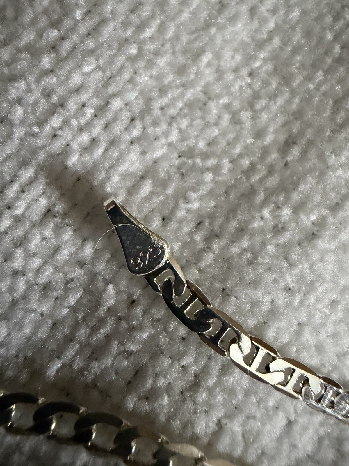 2-22” chains, 1-24” chain and 7” bracelet bundle, all 925 stamped