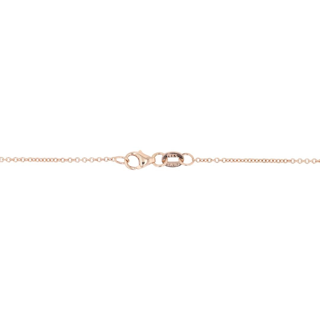 EFFY .19ctw Diamond Pendant on 18″ Necklace 14k Multi-Tone Gold 3.38 Grams