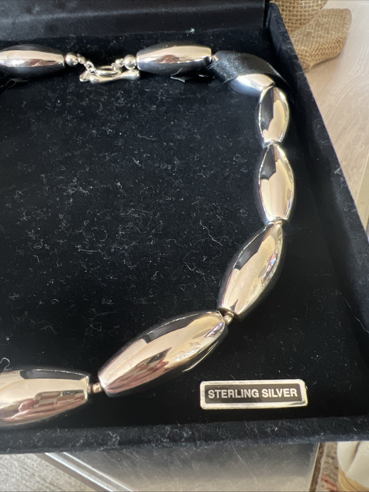 Sterling Silver Necklace,Marked 925 Lt Thailand,QVC Purchase, 20” Inc. Clasp