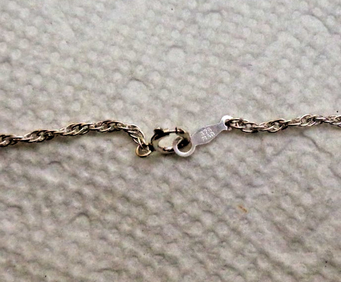 Vintage Sterling Silver Flower Locket/Pendant, 20″ Rope Chain Necklace 9.1 gm