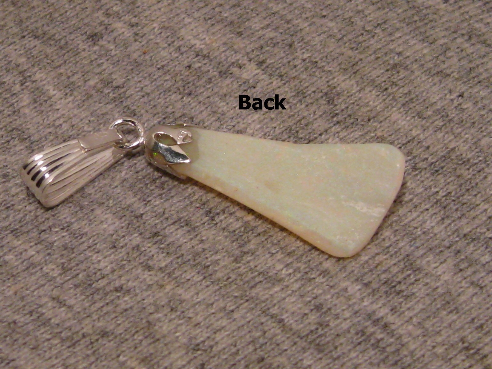 3.7 ct. Shell Opal Pendant – Solid Australian Gem Opal – Sterling Silver