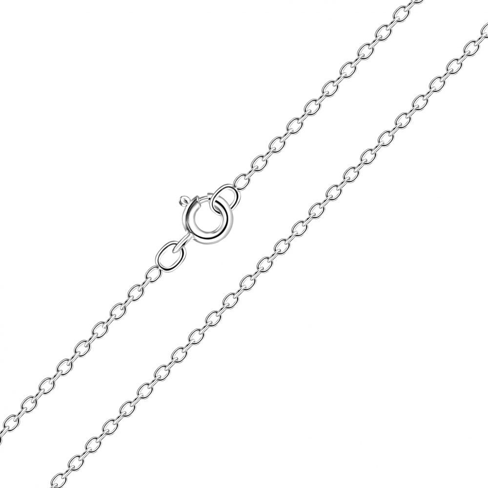 40cm Silver Cable Chain Necklace – 925 Sterling Silver