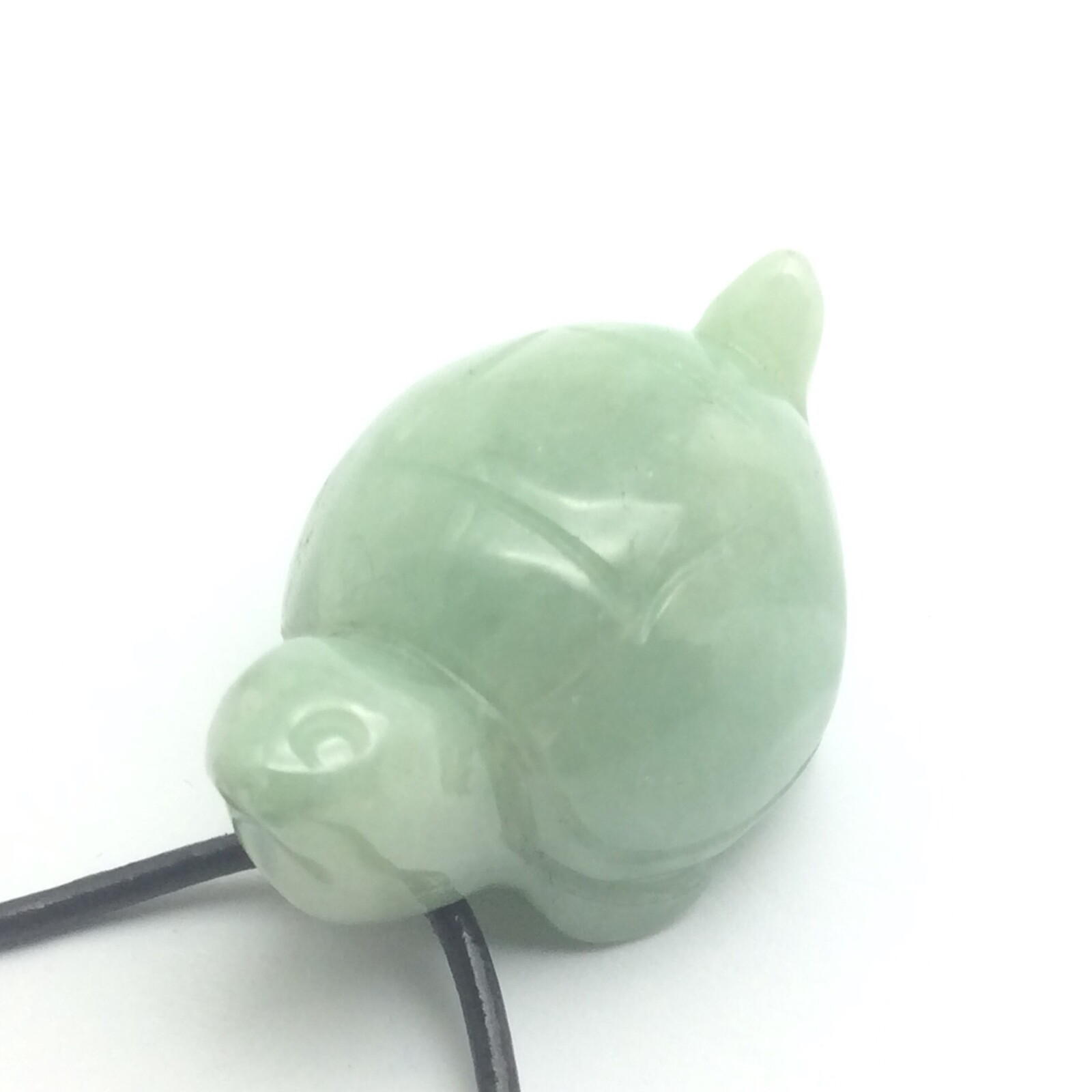 Burmese Jade Turtle Pendant Green Jadeite Jade Stone Necklace Myanmar Burma #6