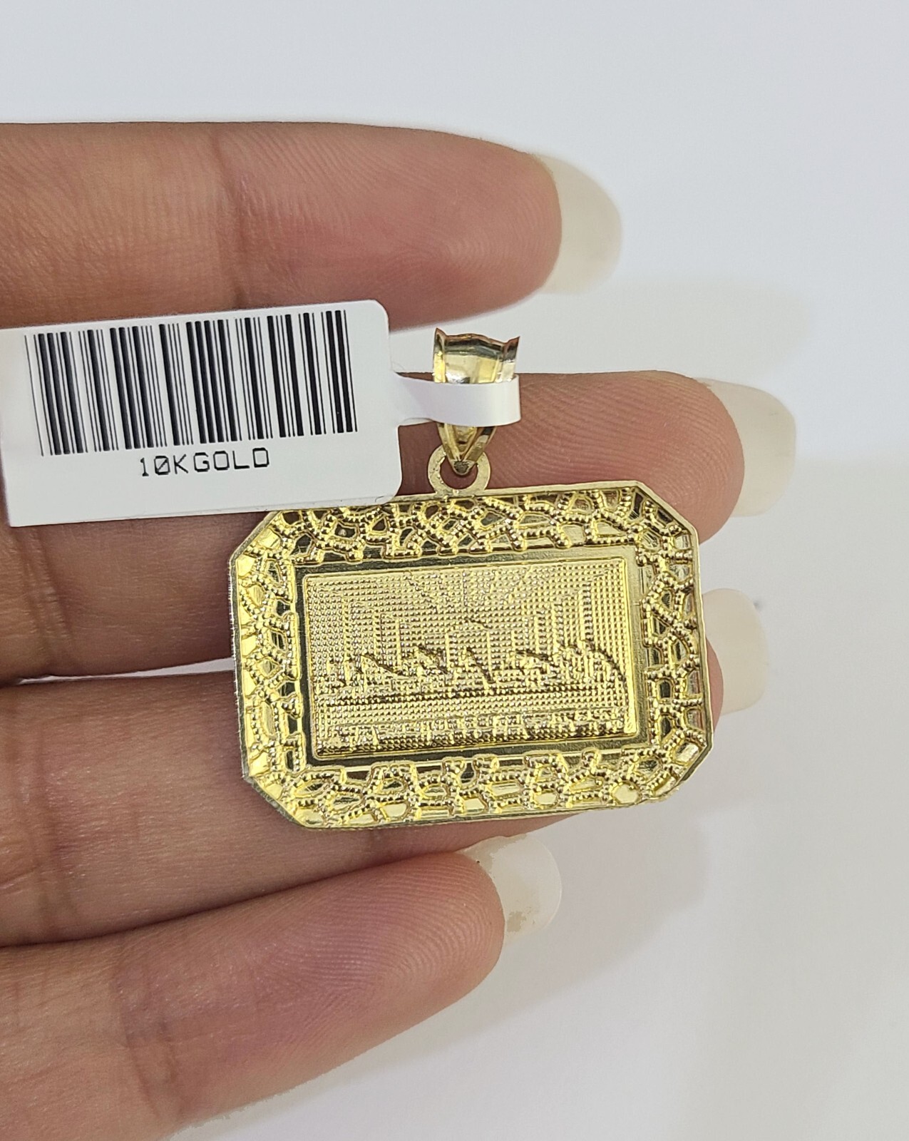 10k Milano Rope Chain Last Supper Charm Necklace SET 3mm 18″ 20″ 22″ 24″
