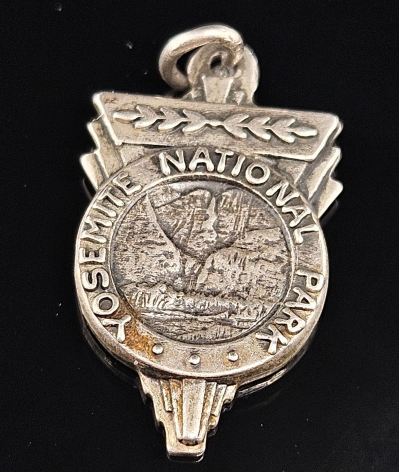 Sterling SilverYOSEMITE NATIONAL PARK TRAVEL Charm Pendant Souvenir Vintage