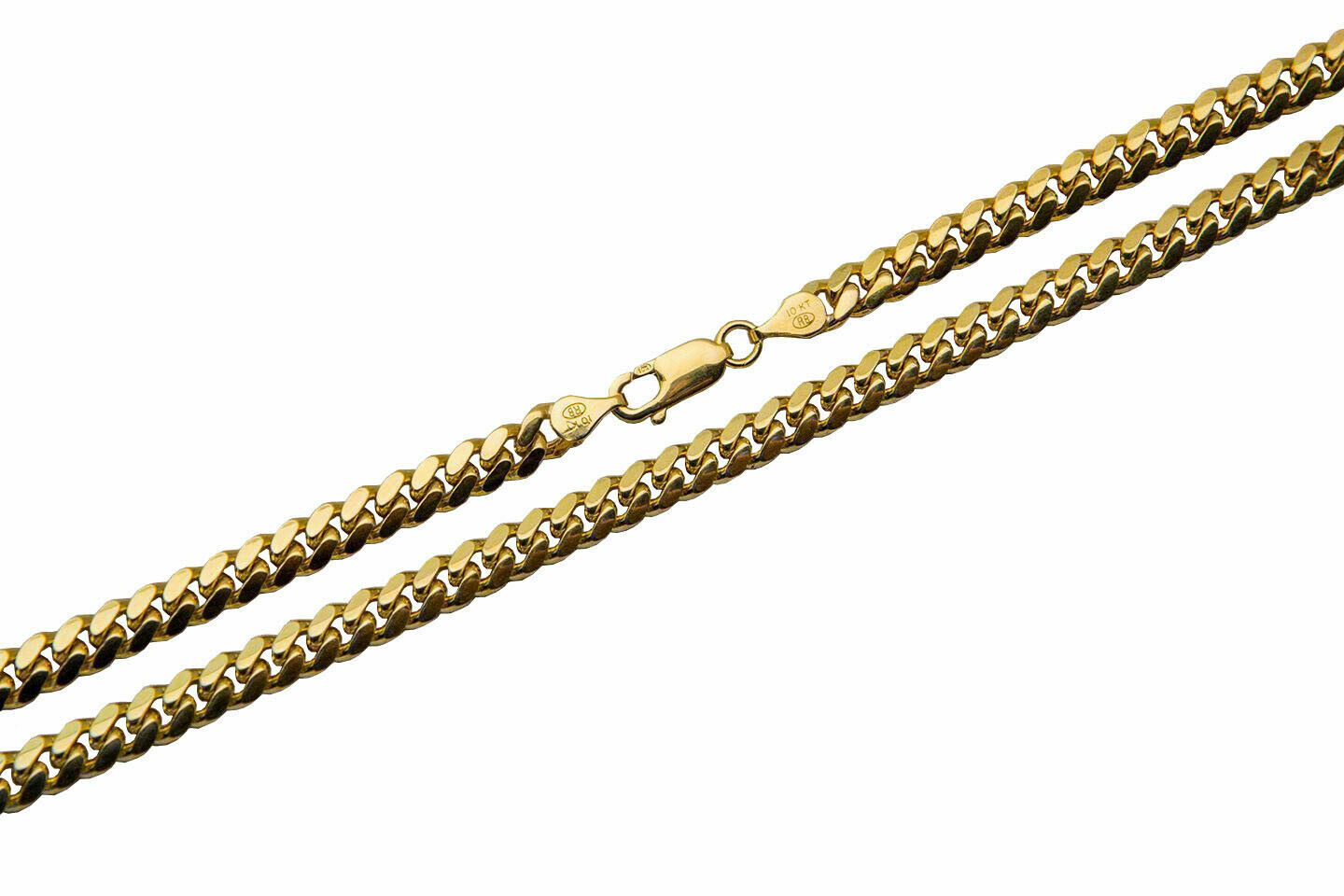 10k Yellow Gold Solid 2mm-6mm Miami Cuban Link Chain Necklace Bracelet 7″-30″