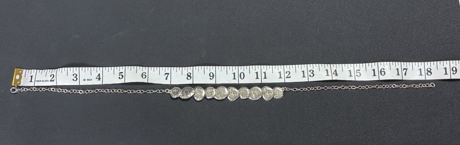 Silpada Sterling Silver Still Shining Hammered Disc 18″ Necklace 925