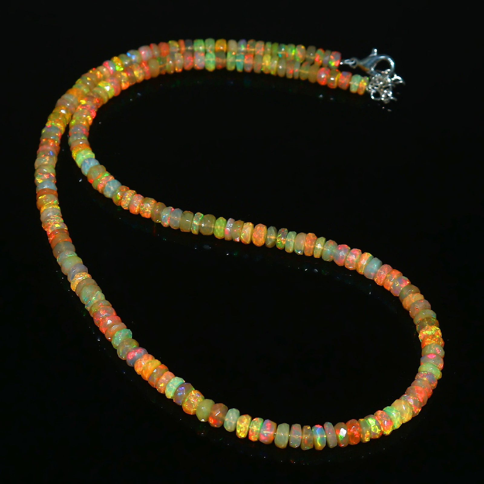 Natural Opal Beads Rondelle Opal beads Yellow Color Opal Jewelry Birthday Gift