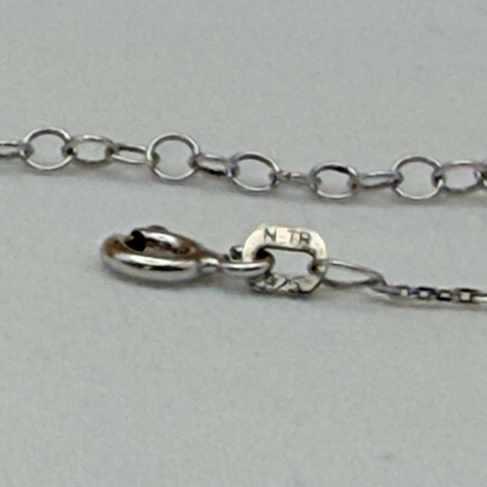 N-TR-925 Sterling Necklace 15.5″ Y-Drop Rock-Crystal Starburst Pendant Feminine