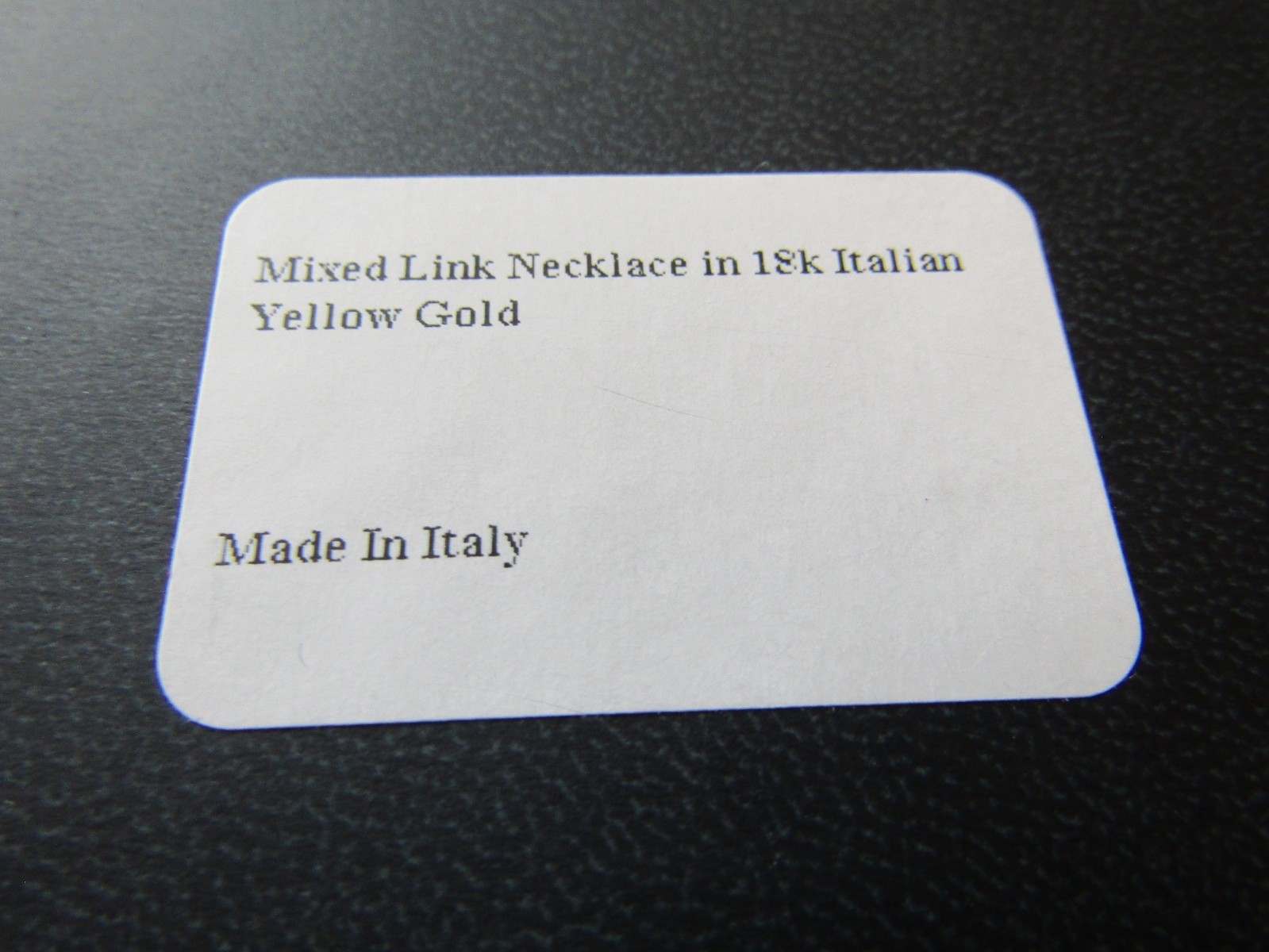 18K Solid Italian Yellow gold Chain cable Necklace 34″ Blue Nile $11,050. Retail