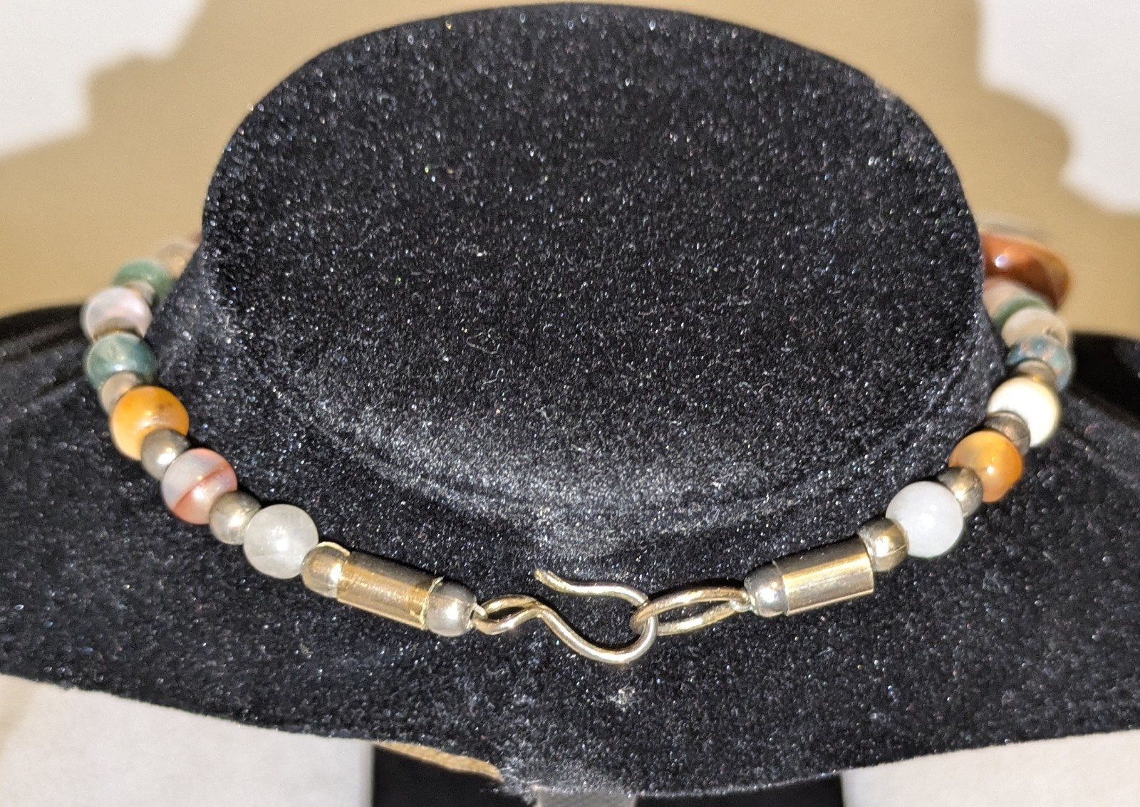 Pretty Semi Precious Gemstone Multi-Strand Necklace