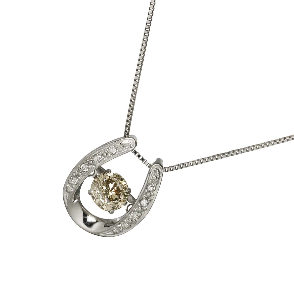 Diamond 0.813ct VLB/SI2 0.05ct Necklace Pt 90329664