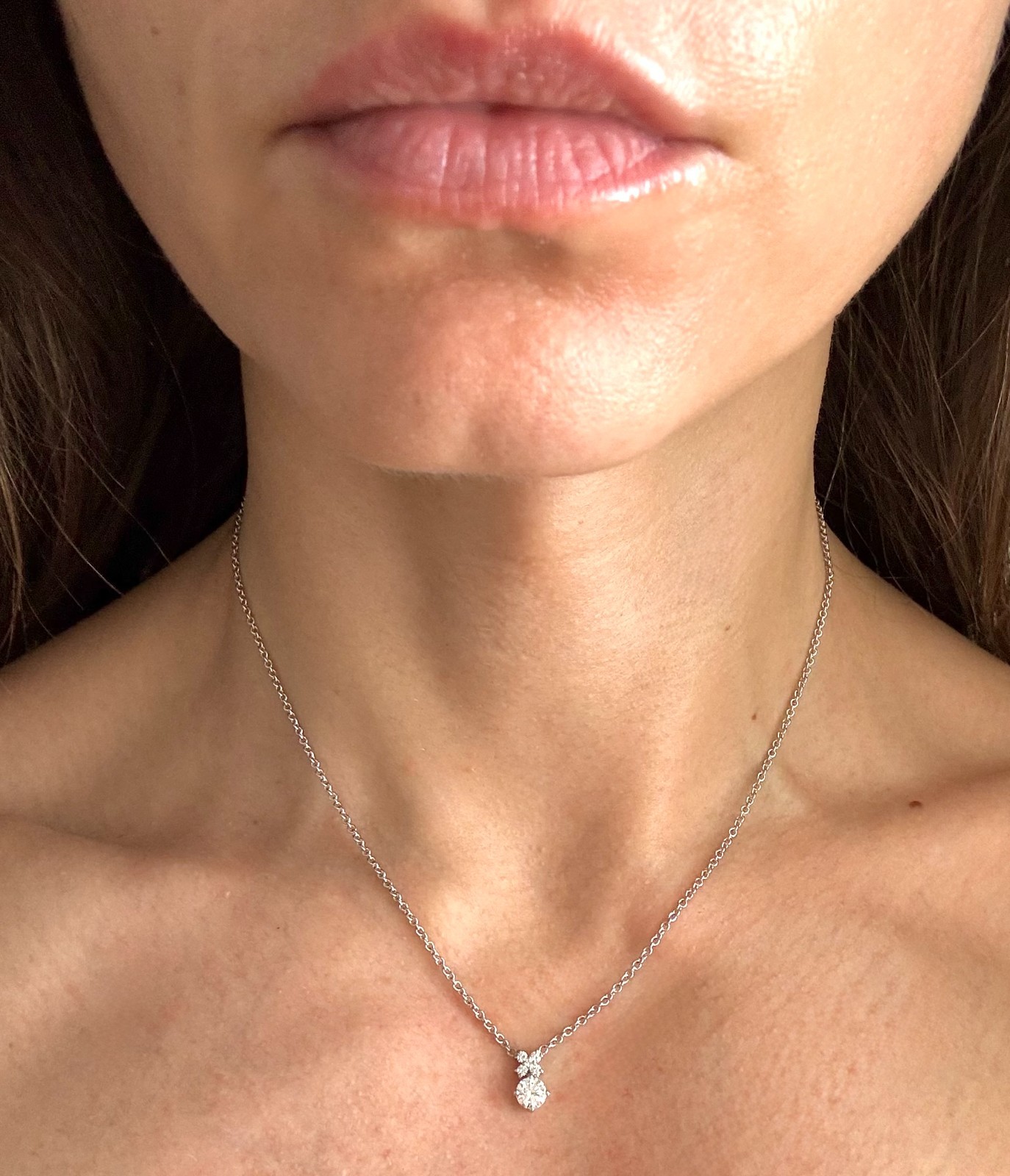 DIAMOND PENDANT 14K WG, 0.50 CARAT VS QUALITY, GIA CERT, RET USD $2,700+TAX