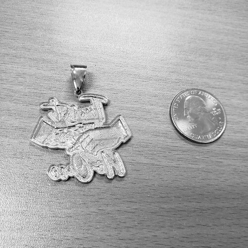 Gold TRUST NO ONE Hip-Hop Pendant