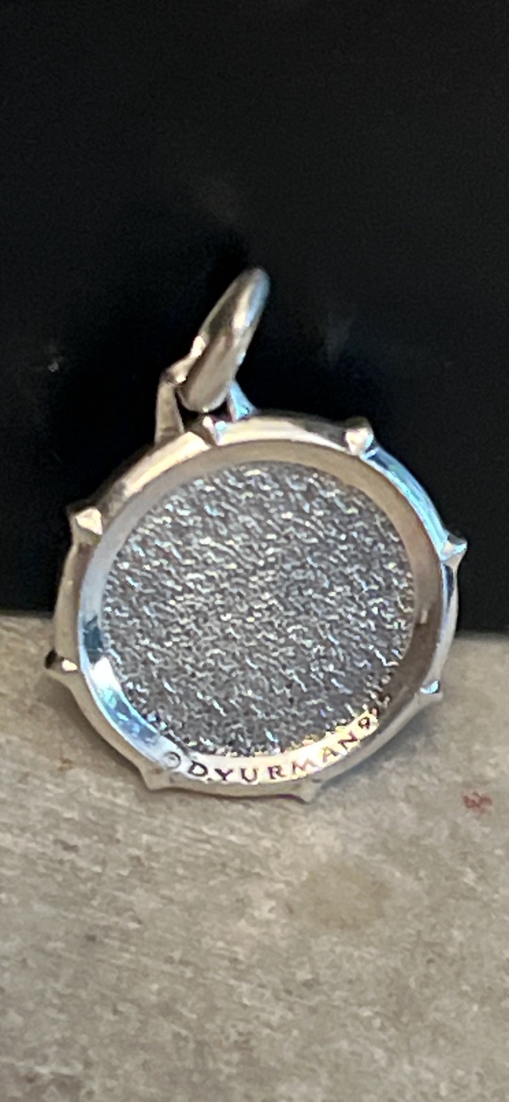 DAVID YURMAN DHARMA WHEEL DIAMOND AMULET PENDANT