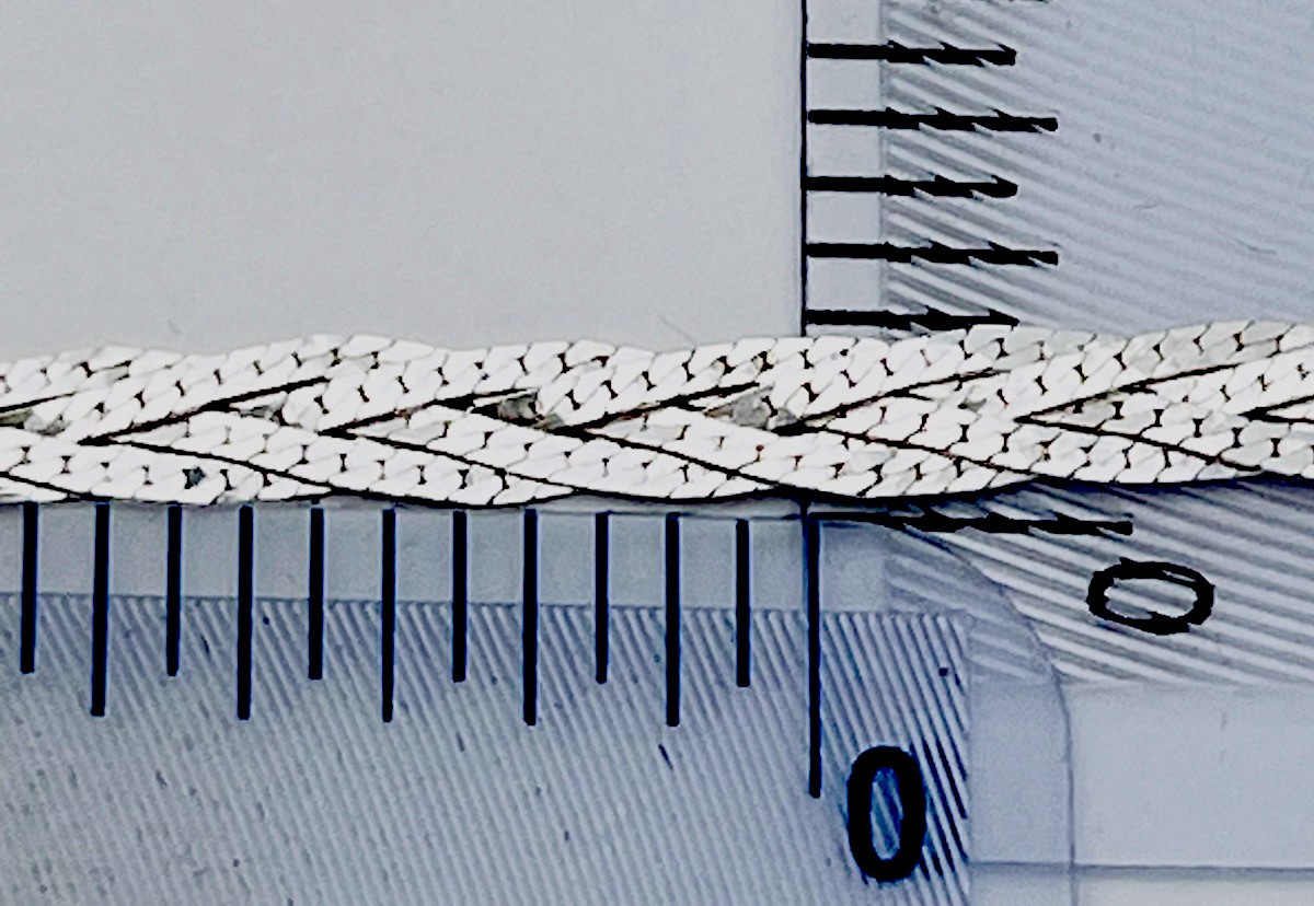 925 Sterling Silver 6.8 Gram Braided Herringbone Necklace 20”