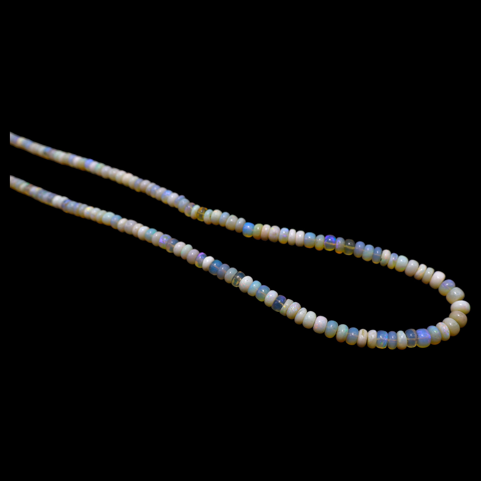 Smooth Multi Color 4X5 MM Fire Opal Beaded Not Applicable Rondelle Wife Necklace