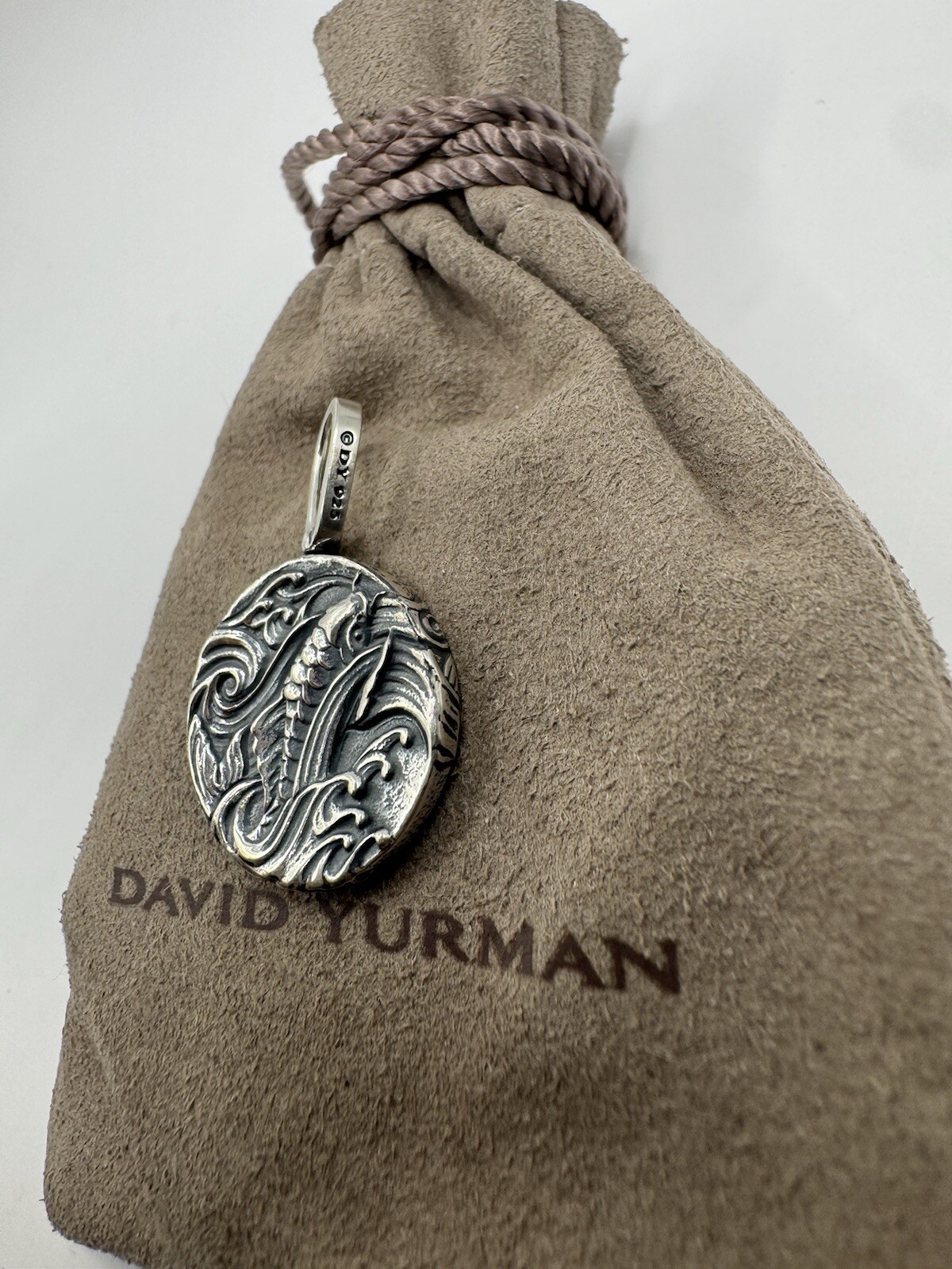 David Yurman Sterling Silver Dragon Amulet