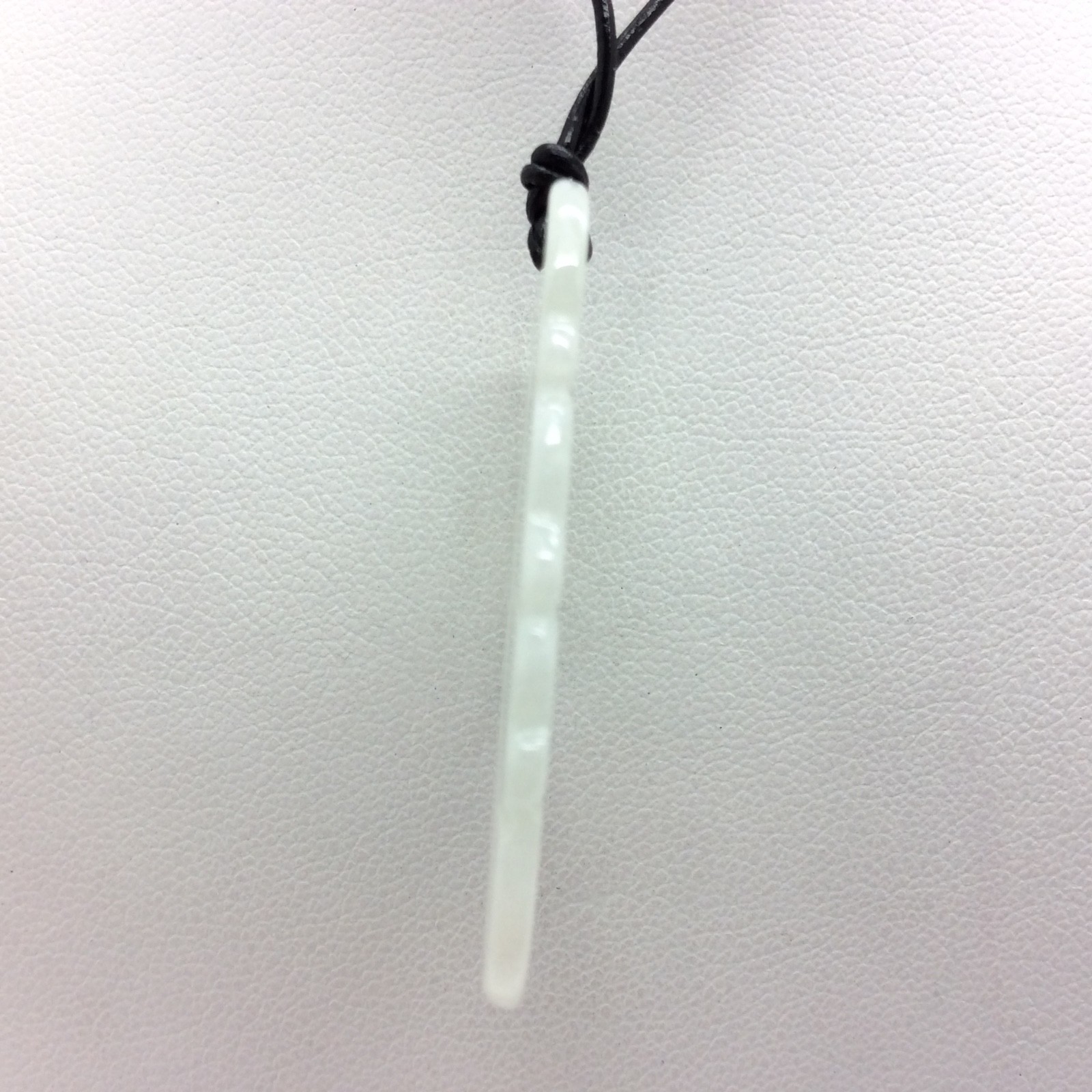 Burmese Jade Leaf Pendant Light Green Jadeite Jade Stone Necklace Burma Myanmar